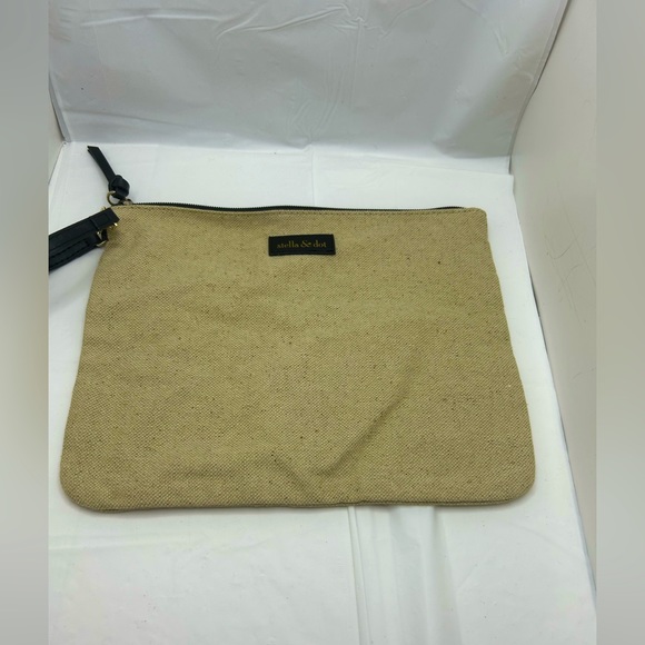 Stella & Dot Makeup Cosmetic Utility Zippered Canvas Bag - Picture 1 of 5